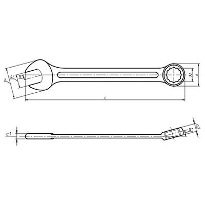 Ключ гаечный комбинированный,12х12 КЗСМИ